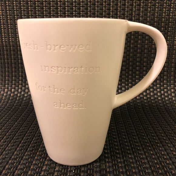 2013 Starbucks 16oz Mug Fresh Brewed Inspiration For The Day Ahead Tall White - Picture 9 of 9